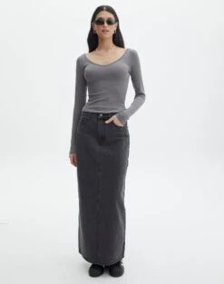 V Neck Long Sleeve Top -Style Fashion Fit lulu longsleeve keep your coal full tl93240orib