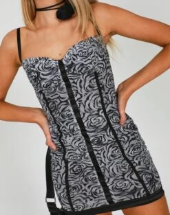 Floral Mesh Cupped Mini Dress -Style Fashion Fit maeve mesh mini dress mono roses imageback ds92784mr