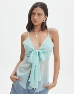 Linen Tailored Vest -Style Fashion Fit marsha tie front cami genie in a bottle front bv134396rchi 1