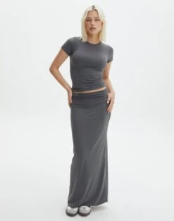 Supersoft Slim-Fit Maxi Skirt -Style Fashion Fit meg supersoft maxi skirt shadow dancer front sl51179pln 1