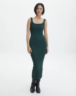Panelled Maxi Dress -Style Fashion Fit mia maxi knit dress thyme out front kd52288knt 1
