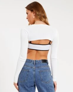 Knit Long Sleeve Shrug -Style Fashion Fit miley shrug milk back kc51262knt