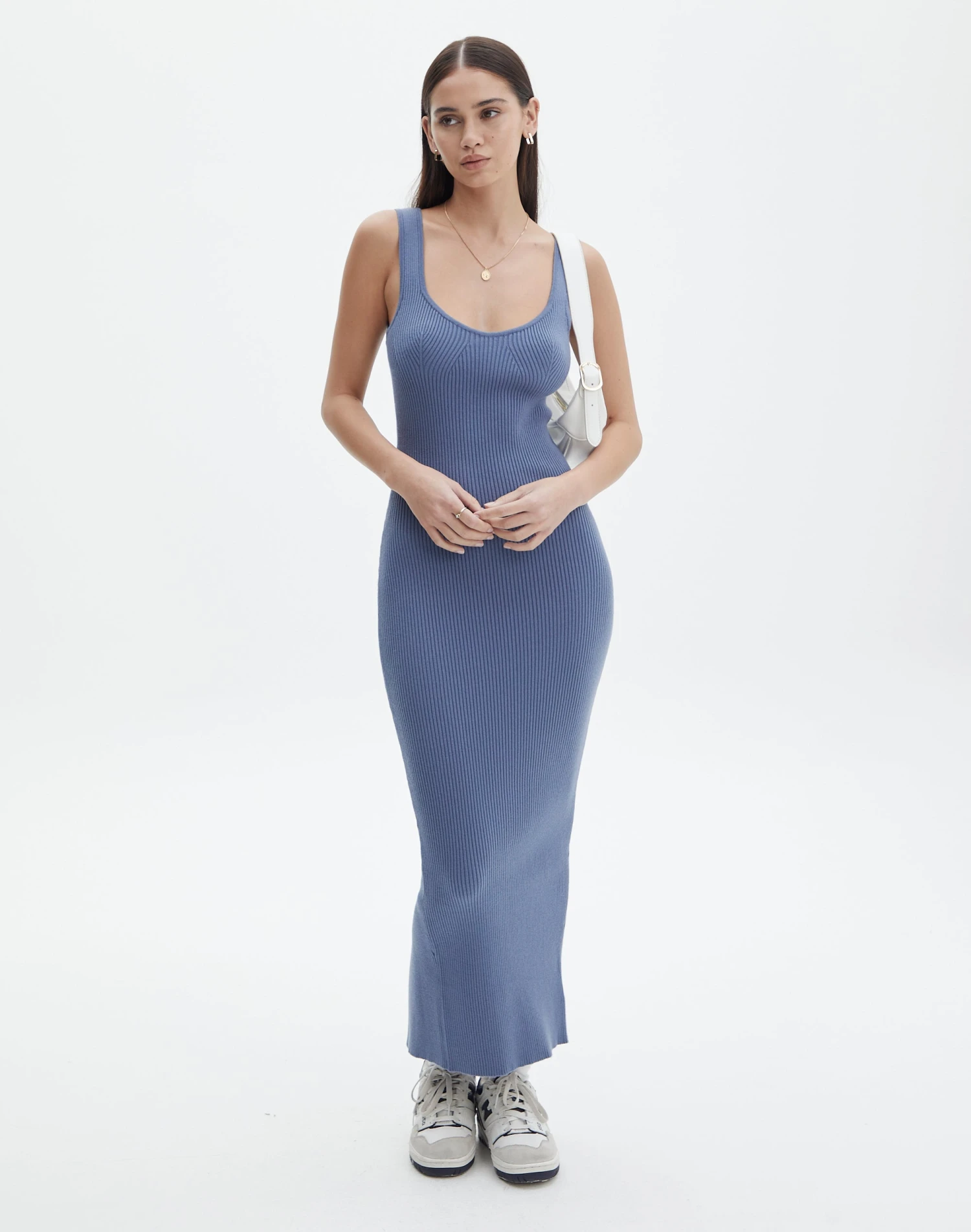 Strapless Denim Midi Dress 15 Strapless Denim Midi Dress - Image 13