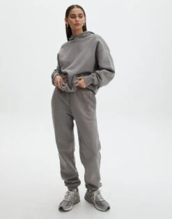 Luxe Lounge Modal Mid Rise Pant -Style Fashion Fit o edie sweat pant gunsmoke front pw88374ocot