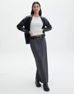 Crew Neck Longline Tank -Style Fashion Fit o frank longline tank snow marle full tv115122orib