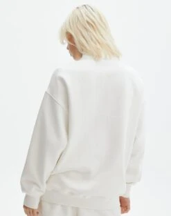 Oversized Print Quarter Zip Sweater -Style Fashion Fit o olivia oversized quarter zip south hamptonmilk back tl97172oprt