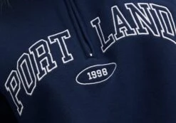 Oversized Embroidered Quarter Zip Sweater -Style Fashion Fit olivia oversized quarter zip portlandnaughtical imagefront tl97172oemb