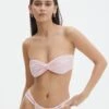 Ruched Twist Front Bandeau Bikini Top -Style Fashion Fit otto twist bandeau swim top fairy floss front ga136800rpln