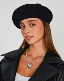 Strapless Fishnet Corset Top -Style Fashion Fit oui oui beret black front ha107918knt