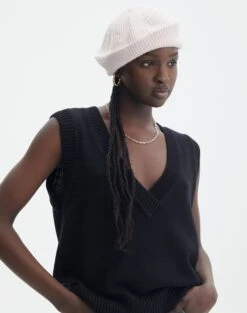 Strapless Fishnet Corset Top -Style Fashion Fit oui oui beret rose and thorne front ha107918knt