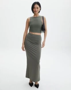 Supersoft High Neck Crop Tank -Style Fashion Fit penelope super soft tank cypress full tv106845pch