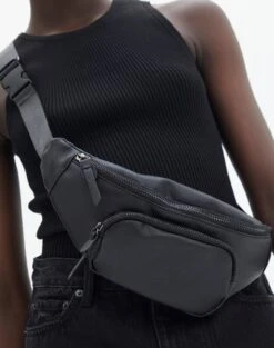 Luxe Lounge Modal Slim Fit Maxi Dress -Style Fashion Fit pip pu bumbag black front bg135104pu 1