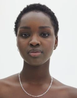 Tie Front Puff Sleeve Maxi Dress -Style Fashion Fit plated fine chain link necklace silver front je105967nl 2