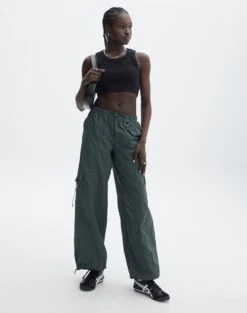 Mid Rise Puddle Cargo Pant -Style Fashion Fit polly parachute pant thyme out front pw91723nyl 2