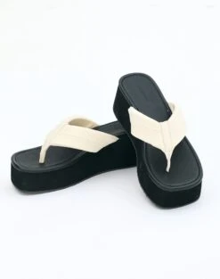 Broderie Trim Thong Bikini Bottom -Style Fashion Fit positano platform thong bone front sh88866nyl 6