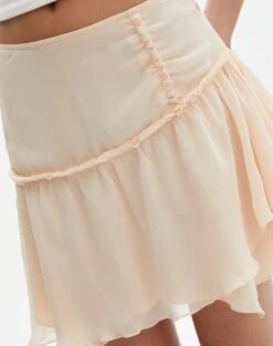 Ruffle Mini Skirt -Style Fashion Fit r cleo chiffon mini skirt peach sorbet imageback ss123493rchi