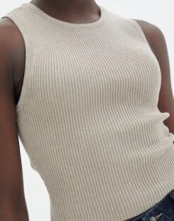 Rib Knit Tank -Style Fashion Fit r guy cropped knit dj tan imageback kv55139rrib