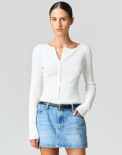 Low Rise Denim Mini Skirt -Style Fashion Fit r leni low rise hemmed mini skirt riley vintage wash front ss55069rden 3