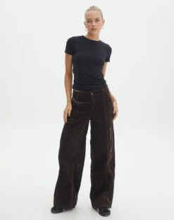 Mid Rise Pintuck Cord Pant 26 Mid Rise Pintuck Cord Pant -Style Fashion Fit r miranda cord hot cocoa front pw91822rcor