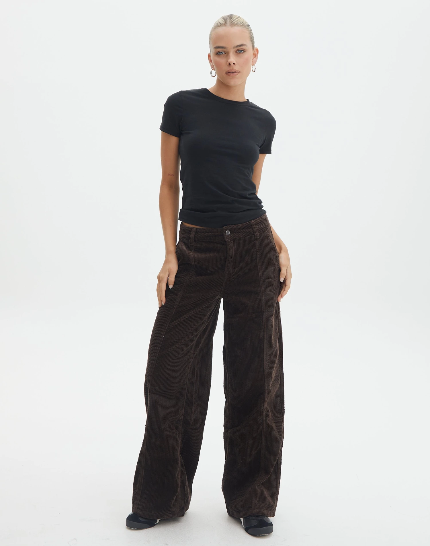 Mid Rise Pintuck Cord Pant 7 Mid Rise Pintuck Cord Pant - Image 6
