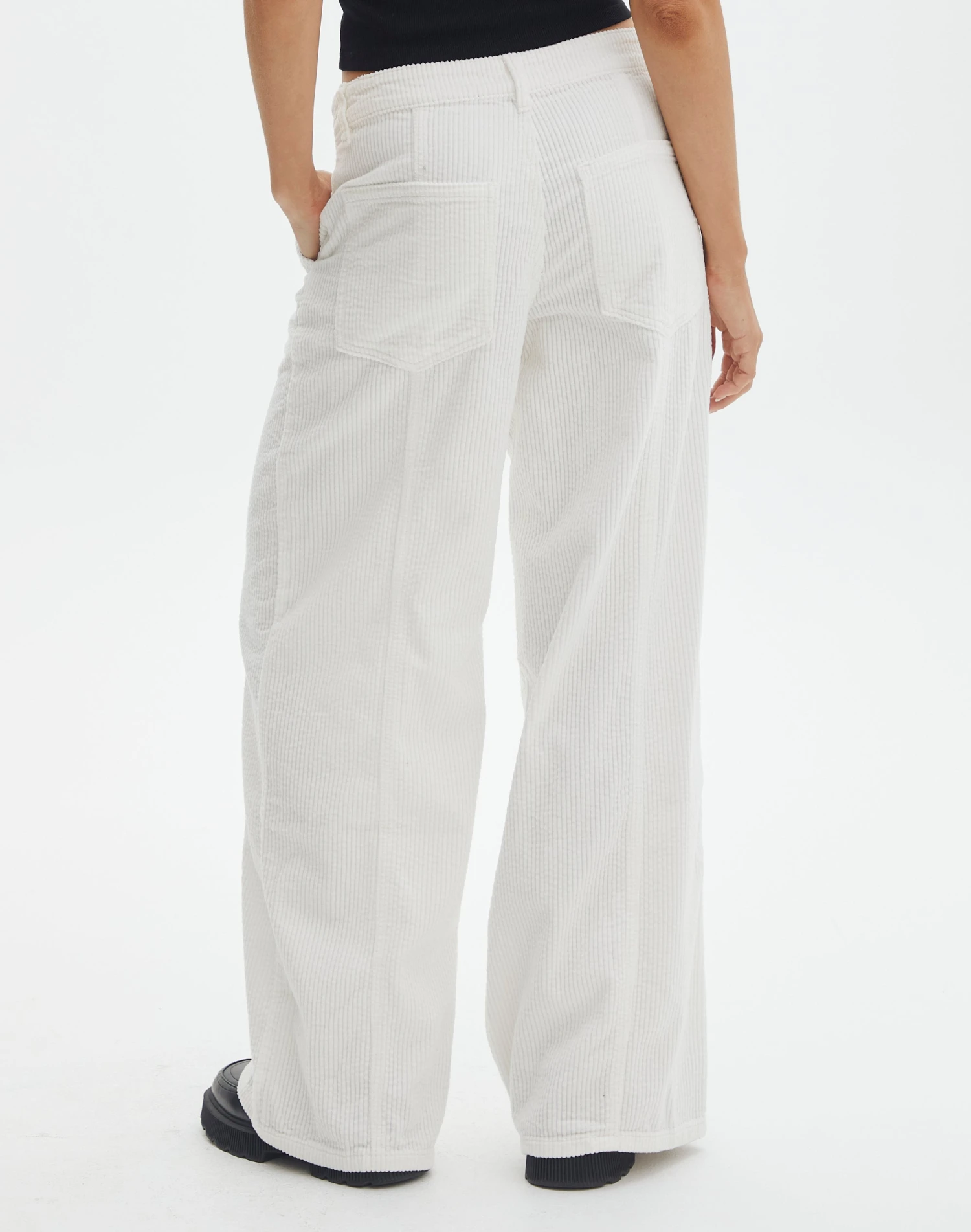 Mid Rise Pintuck Cord Pant 4 Mid Rise Pintuck Cord Pant - Image 3