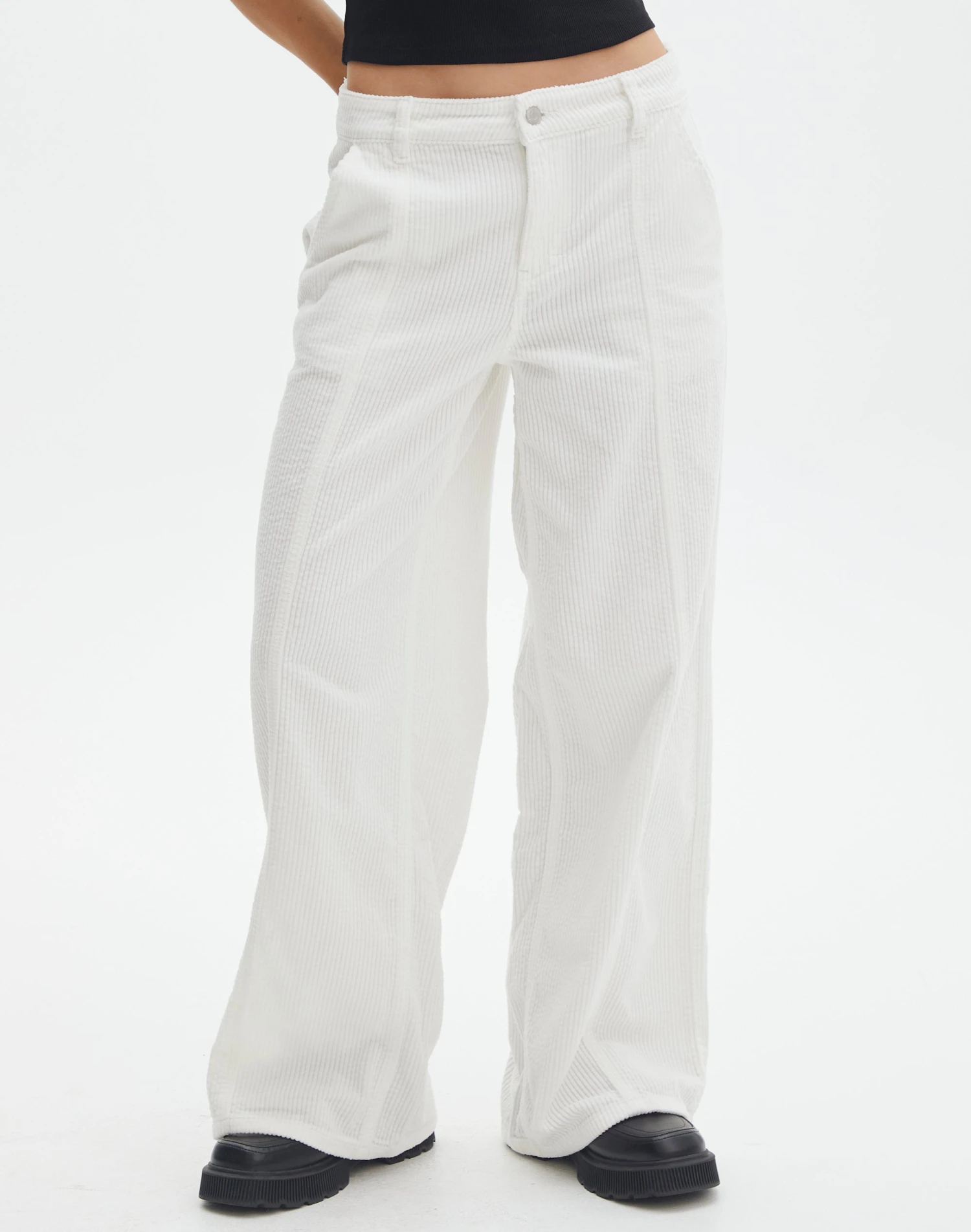 Mid Rise Pintuck Cord Pant 3 Mid Rise Pintuck Cord Pant - Image 2