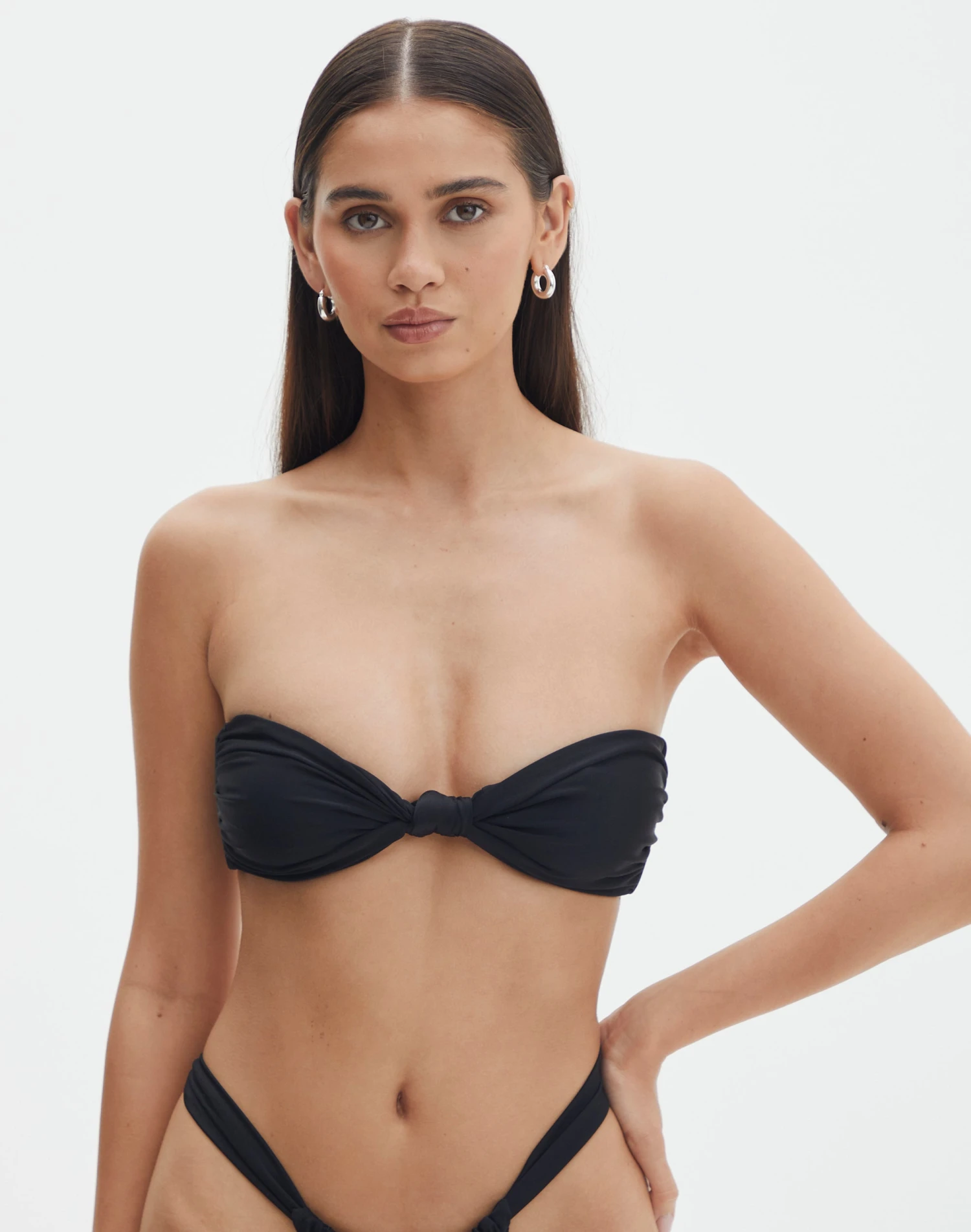 Knot Front Bandeau Bikini Top 3 Knot Front Bandeau Bikini Top