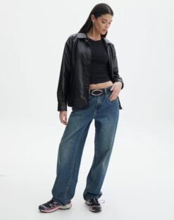 Cargo Low Rise Wide Leg Jean 26 Cargo Low Rise Wide Leg Jean -Style Fashion Fit r piper puddle baggy jeans coyote blue front jd51910pden 9