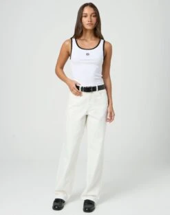 Denim Corset Top -Style Fashion Fit r piper puddle baggy jeans milk front jd51910pden 9