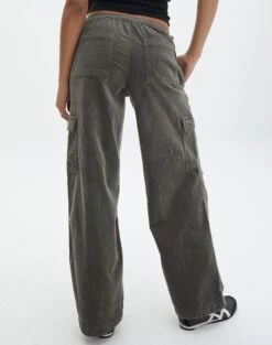 Mid Rise Cord Cargo Pant -Style Fashion Fit r saffie mid rise cargo pant cypress back pw78180rcor