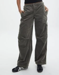 Mid Rise Cord Cargo Pant -Style Fashion Fit r saffie mid rise cargo pant cypress full pw78180rcor