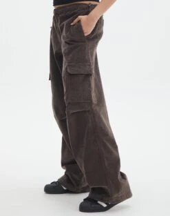 Mid Rise Cord Cargo Pant -Style Fashion Fit r saffie mid rise cargo pant irish coffee detail pw78180rcor