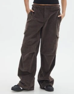 Mid Rise Cord Cargo Pant -Style Fashion Fit r saffie mid rise cargo pant irish coffee full pw78180rcor