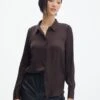Satin Long Sleeve Shirt -Style Fashion Fit r scotty satin button up shirt its soy cute front bl54783rsat