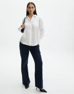 Pocket Satin Long Sleeve Shirt -Style Fashion Fit r scout satin shirt milk full bl106816rsat