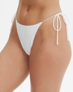 Side Tie Thong Bikini Bottom 24 Side Tie Thong Bikini Bottom -Style Fashion Fit r tamsin thin tie side thong bikini brief white detail ga71259rpln
