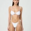 Side Tie Thong Bikini Bottom -Style Fashion Fit r tamsin thin tie side thong bikini brief white front ga71259rpln 3