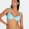 Balconette Thick Strap Tie Back Bikini Top 2 Balconette Thick Strap Tie Back Bikini Top -Style Fashion Fit r teagan tie back bikini top deja blue front ga110507rpln