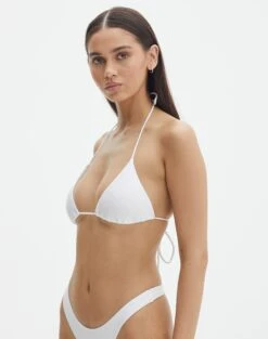 Triangle Padded Halter Bikini Top -Style Fashion Fit r tropic padded tri bikini top white detail ga55358rpln