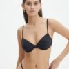 Ruched Balconette Bikini Top -Style Fashion Fit reef balconette top black front ga52510rpln 2