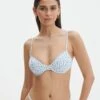 Printed Ruched Balconette Bikini Top -Style Fashion Fit reef balconette top dahlia ditsy front ga52510rddt