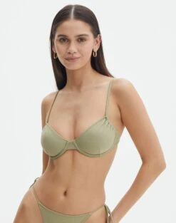 Ruched Balconette Bikini Top -Style Fashion Fit reef balconette top precious cargo front ga52510rpln