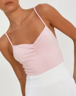 Supersoft Ruched Front Bodysuit -Style Fashion Fit releve ruche front bodysuit rose and thorne imageback tb104638pch