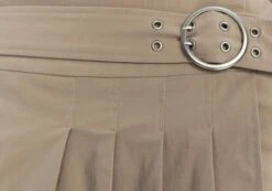 Belted High Waist Pleated Mini Skirt -Style Fashion Fit riggs cargo pleated mini skirt on the rocks imagefront ss92078ben