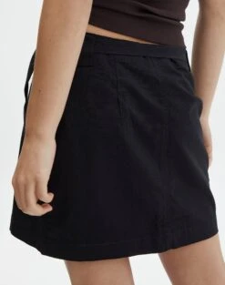 Cargo Wrap Mini Skirt -Style Fashion Fit ryder wrapped mini skirt black back ss96421cot