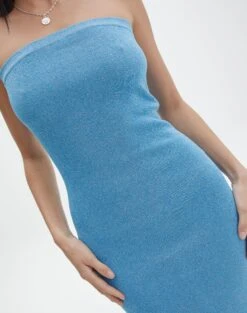 Sculpted Glitter Maxi Dress 25 Sculpted Glitter Maxi Dress -Style Fashion Fit sangria sparkle strapless slim electric teal imageback kd117623lur