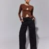 Cargo Straight Leg Pants 1 Cargo Straight Leg Pants -Style Fashion Fit sierra dressy cargo pant black front pw109154cot