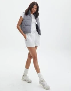 Embroidered Crew Neck Jumper -Style Fashion Fit siesta short snow marle front sw120676cot 1