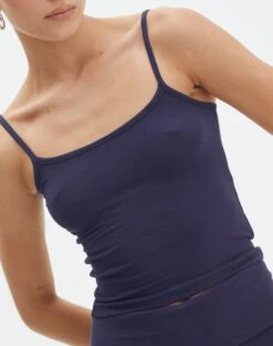 Luxe Lounge Modal Thin Strap Singlet -Style Fashion Fit sisi modal tank friday night imageback tv118176mod