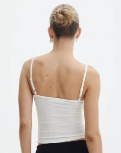 Luxe Lounge Modal Thin Strap Singlet -Style Fashion Fit sisi modal tank milk back tv118176mod
